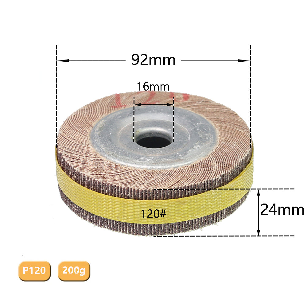 1 piece 4"/5"/6"/8" Flange Abrasive Flap Wheel Sanding Cloth Mop Wheel Metal Wood Polishing Grinding