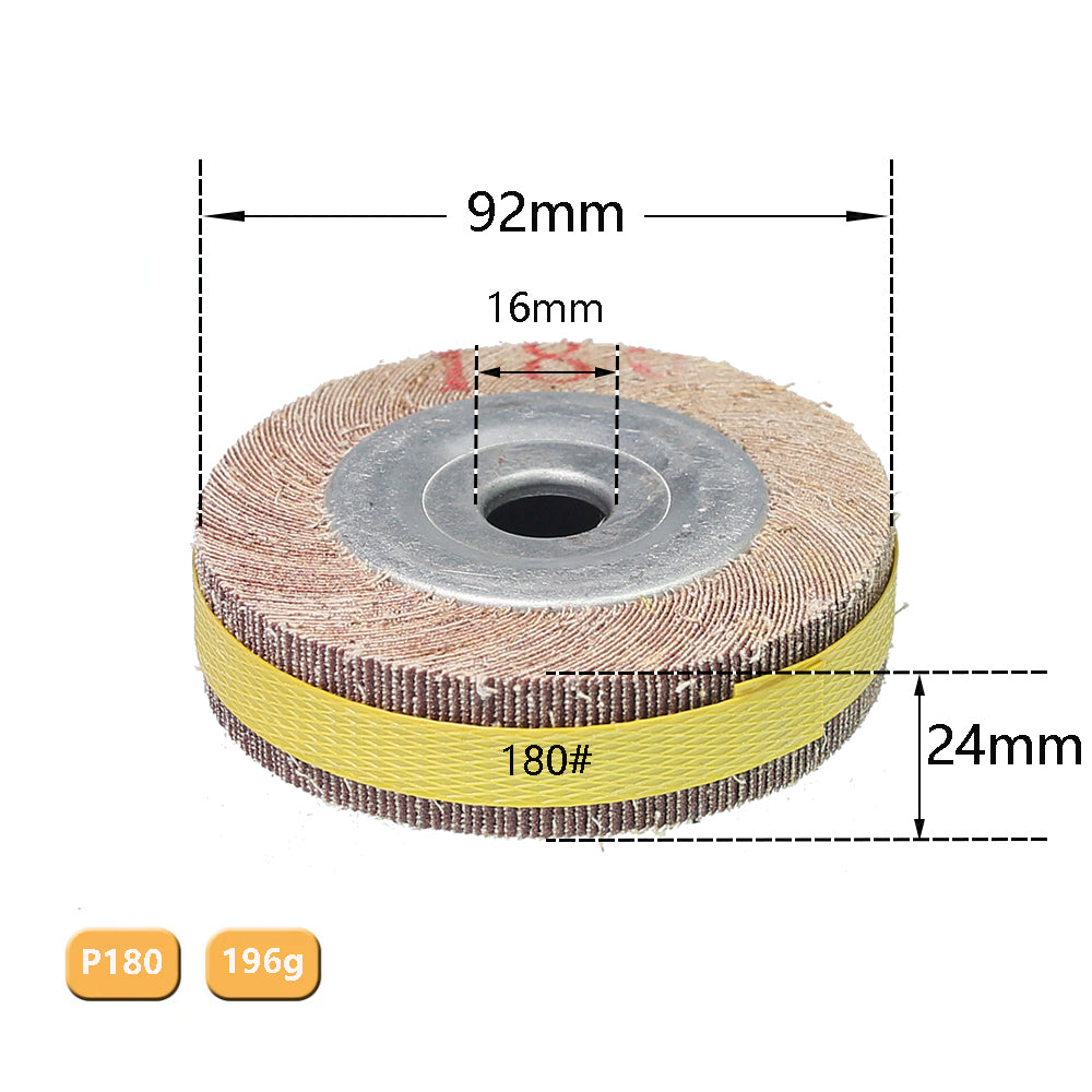 1 piece 4"/5"/6"/8" Flange Abrasive Flap Wheel Sanding Cloth Mop Wheel Metal Wood Polishing Grinding