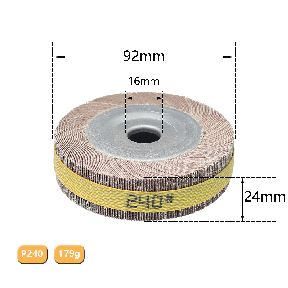 1 piece 4"/5"/6"/8" Flange Abrasive Flap Wheel Sanding Cloth Mop Wheel Metal Wood Polishing Grinding