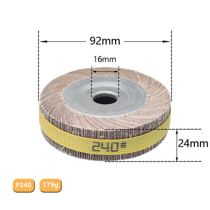 1 piece 4"/5"/6"/8" Flange Abrasive Flap Wheel Sanding Cloth Mop Wheel Metal Wood Polishing Grinding