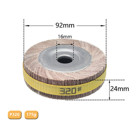 1 piece 4"/5"/6"/8" Flange Abrasive Flap Wheel Sanding Cloth Mop Wheel Metal Wood Polishing Grinding