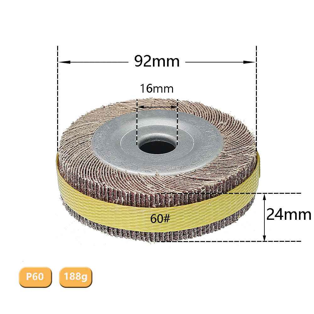 1 piece 4"/5"/6"/8" Flange Abrasive Flap Wheel Sanding Cloth Mop Wheel Metal Wood Polishing Grinding