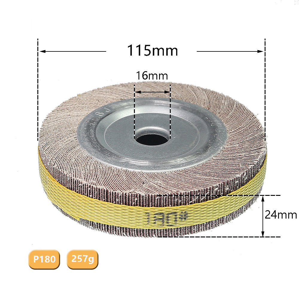 1 piece 4"/5"/6"/8" Flange Abrasive Flap Wheel Sanding Cloth Mop Wheel Metal Wood Polishing Grinding