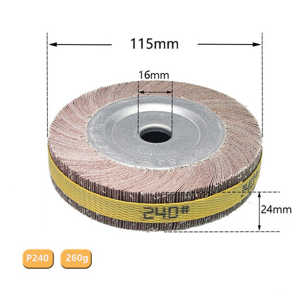 1 piece 4"/5"/6"/8" Flange Abrasive Flap Wheel Sanding Cloth Mop Wheel Metal Wood Polishing Grinding