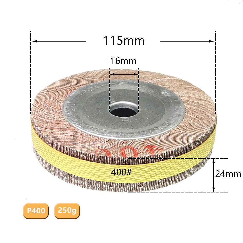 1 piece 4"/5"/6"/8" Flange Abrasive Flap Wheel Sanding Cloth Mop Wheel Metal Wood Polishing Grinding