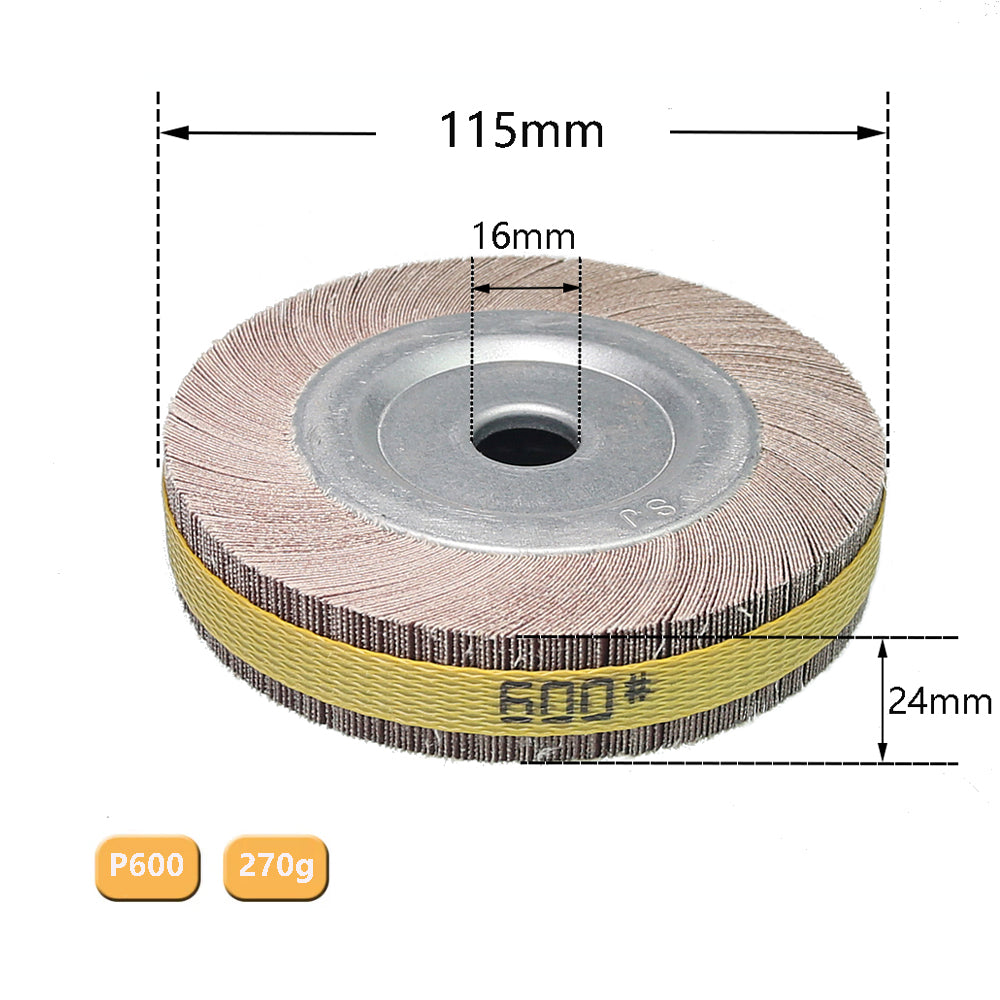 1 piece 4"/5"/6"/8" Flange Abrasive Flap Wheel Sanding Cloth Mop Wheel Metal Wood Polishing Grinding