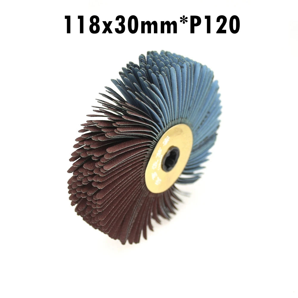 1 piece 118mm Sanding Cloth Wire Polishing Brush Drill Woodworking Grinding Head Wheel