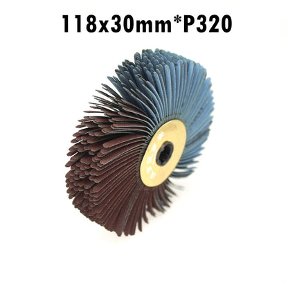 1 piece 118mm Sanding Cloth Wire Polishing Brush Drill Woodworking Grinding Head Wheel