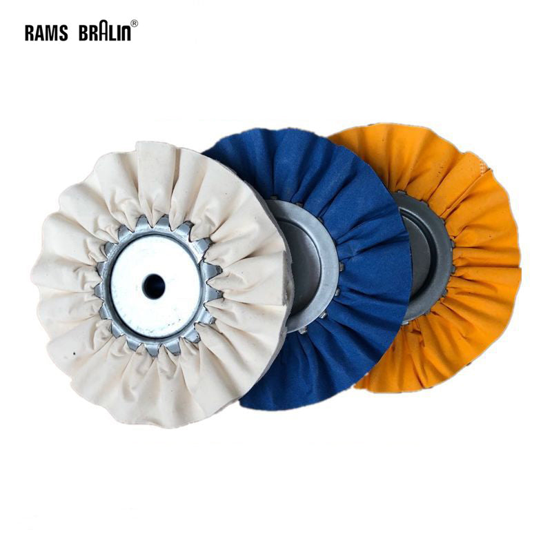 1 piece 8"/200mm Mill Treated Airway Buff Wheel 16 Ply Untreated Cotton Polishing Wheel