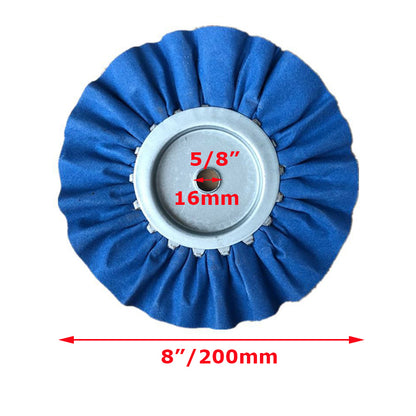 1 piece 8"/200mm Mill Treated Airway Buff Wheel 16 Ply Untreated Cotton Polishing Wheel