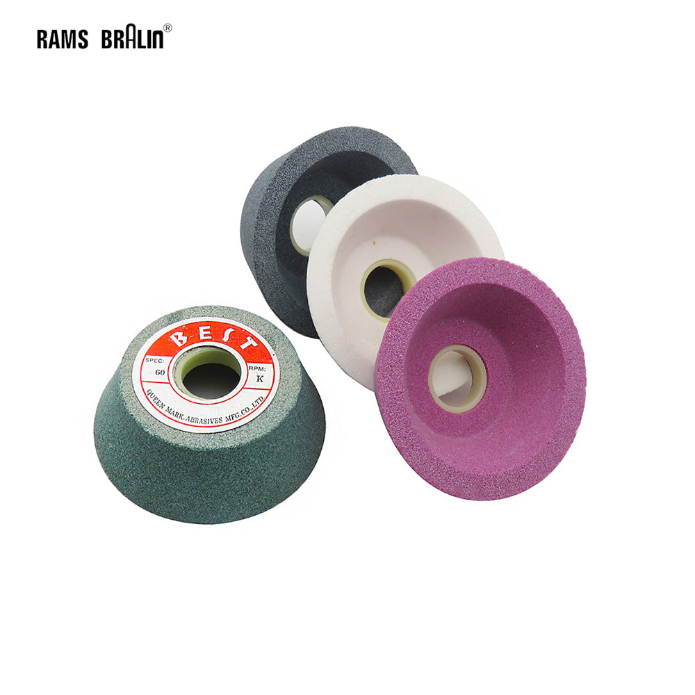 1 piece 125x45x32mm Ceramic Abrasive Wheel P46-P120 with Adapter 32mm to 12.7mm ID