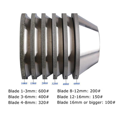 4"/100mm  Diamond Grinding Abrasive Wheel P100 - P600 Bowl-shaped CNC Knife Carbide Metal Tungsten Steel Milling Cutter