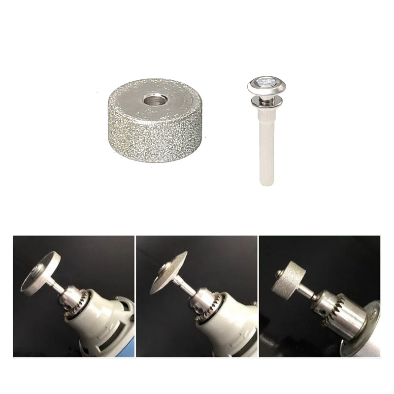 1 piece 1/4 in. Shank Diamond Grinding Wheel Flat Double Inclined Abrasive Wheel Portable Electric Grinder 8006 Tools