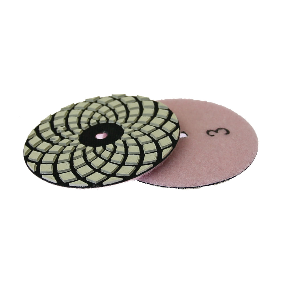 Marble 4-step Polishing Pad 100mm Dry Grinding Disc 4" for Stone 100 degree Gloss Finish