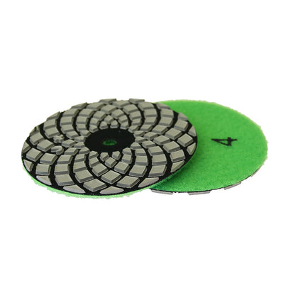 Marble 4-step Polishing Pad 100mm Dry Grinding Disc 4" for Stone 100 degree Gloss Finish