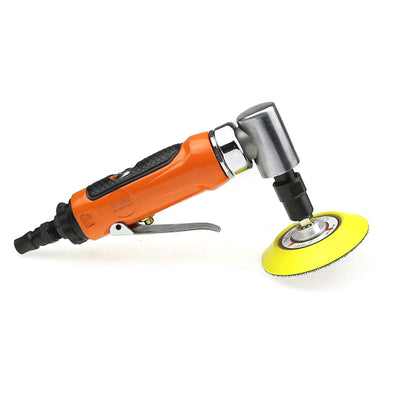 1/3" Pneumatic Die Grinder 90 Degree Angle Air Polisher 6mm Shaft Non-woven Polishing Wheel & Sanding Pad sent