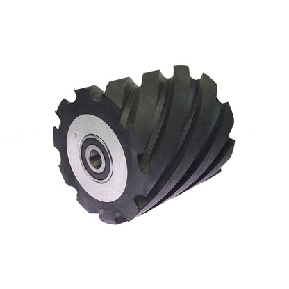 100*100mm Grooved Rubber Contact Wheel Belt Grinder Part