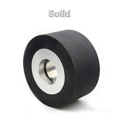 1 piece 100*50mm Solid / Grooved Rubber Contact Wheel Belt Grinder Part