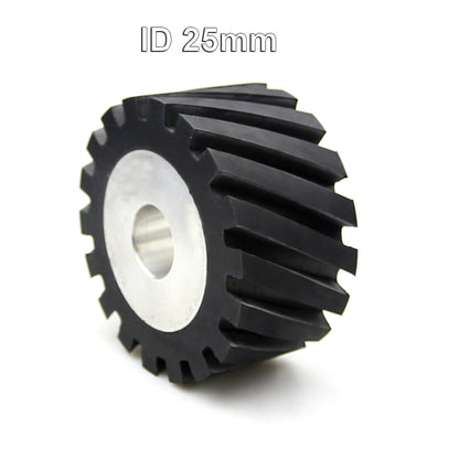 1 piece 100*50mm Solid / Grooved Rubber Contact Wheel Belt Grinder Part