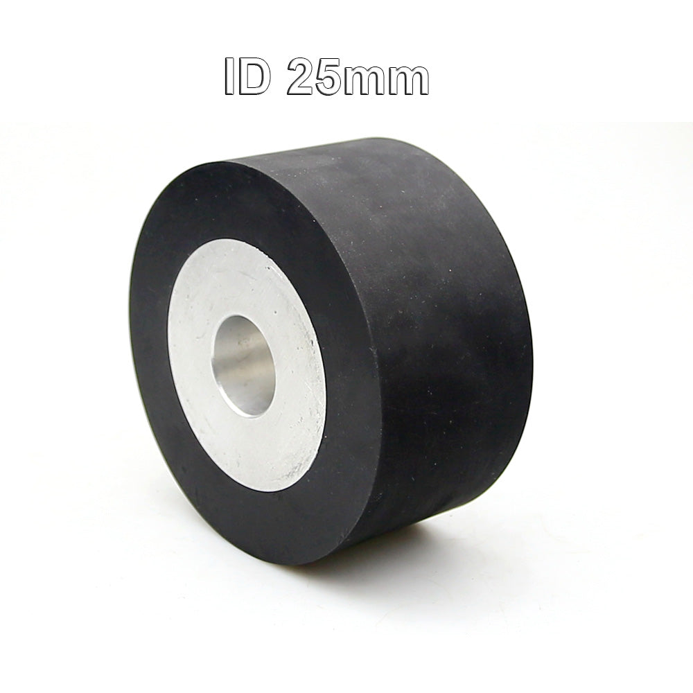 1 piece 4x2" Solid / Grooved Rubber Contact Wheel Belt Grinder Part