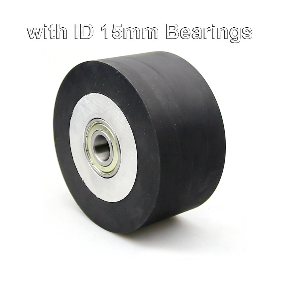 1 piece 100*50mm Solid / Grooved Rubber Contact Wheel Belt Grinder Part