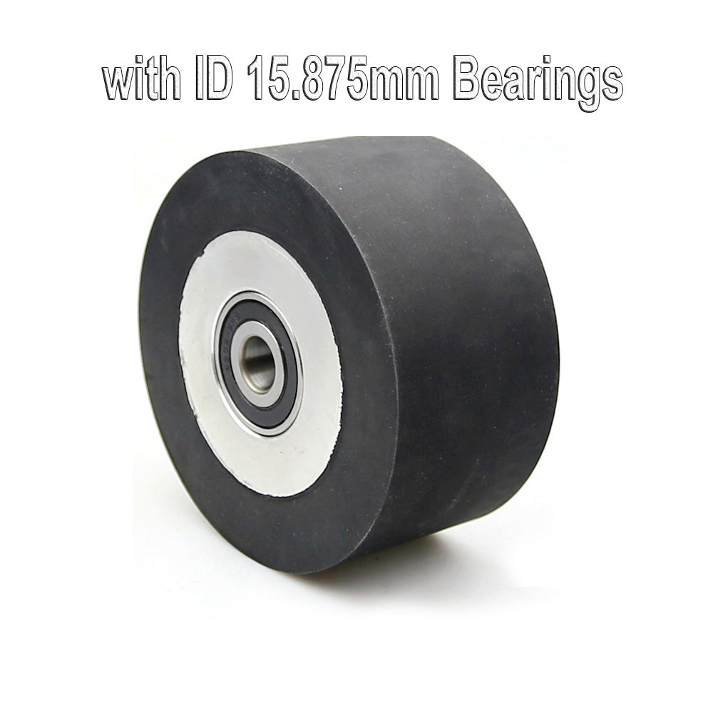 1 piece 100*50mm Solid / Grooved Rubber Contact Wheel Belt Grinder Part