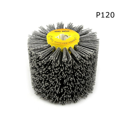 1 pc 120*100*19mm Nylon Abrasive Wire DuPont Drum Polishing Wheel Woodworking Electric Brush Angle Grinder Adapter