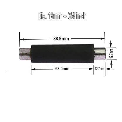 1 piece Dia. 1/2" - 2" Rubber Roller with Shaft Belt Grinder Contact Wheel