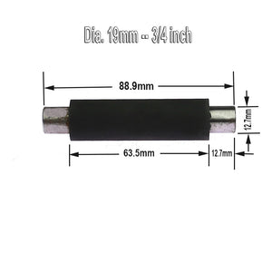 1 piece Dia. 1/2 - 2 Rubber Roller with Shaft Belt Grinder Contact Wheel