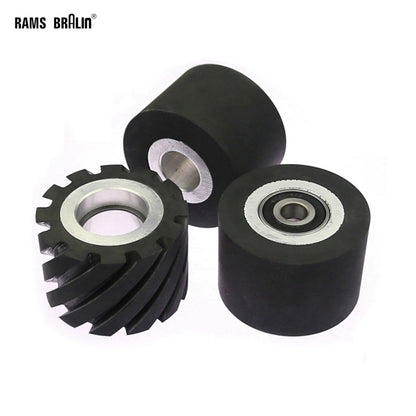 1 piece 75x50mm Rubber Contact Wheel Belt Grinder Backstand Idler Wheel