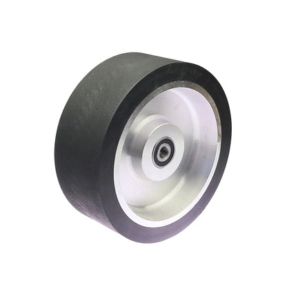 1 piece 200x75mm Solid Rubber Contact Wheel Dynamically Balanced Belt Grinder Active Wheel