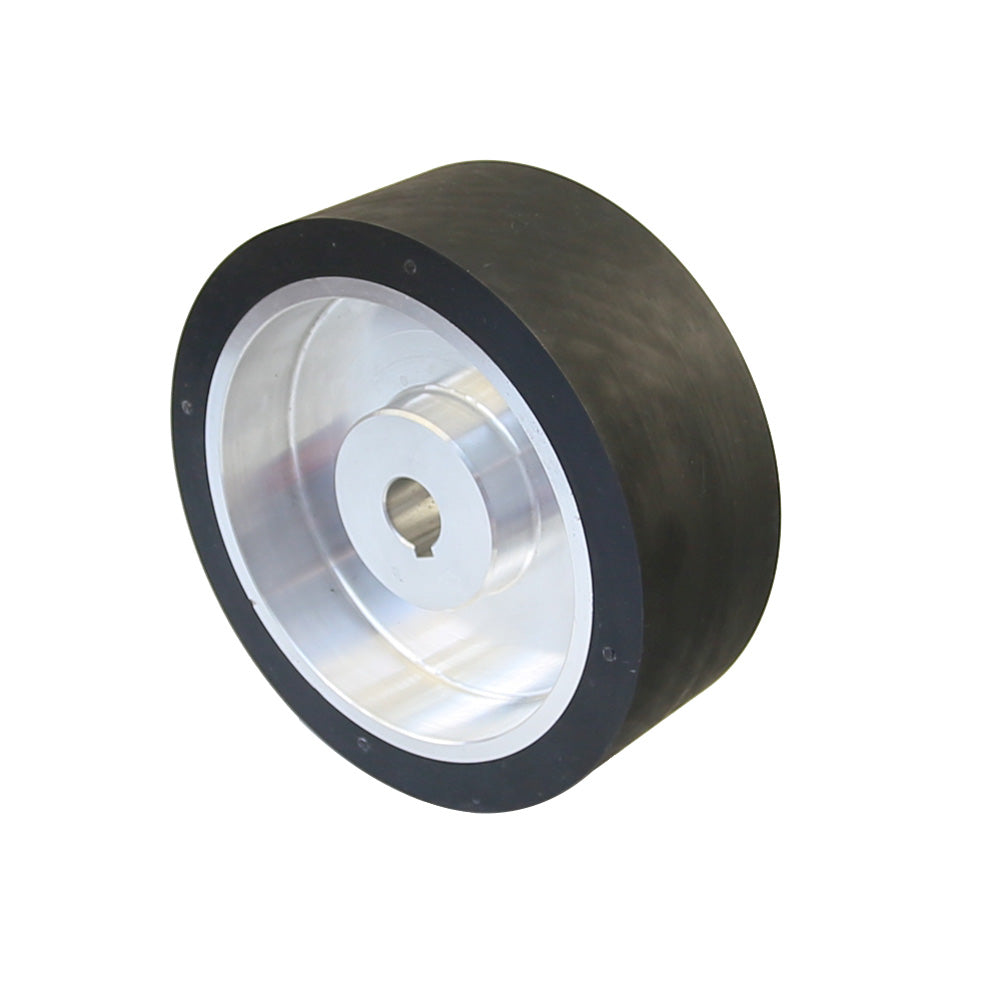 1 piece 200x75mm Solid Rubber Contact Wheel Dynamically Balanced Belt Grinder Active Wheel