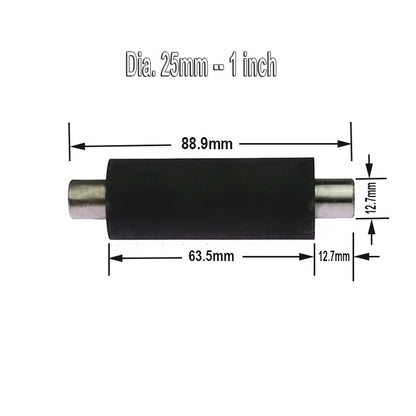 1 piece Dia. 1/2" - 2" Rubber Roller with Shaft Belt Grinder Contact Wheel