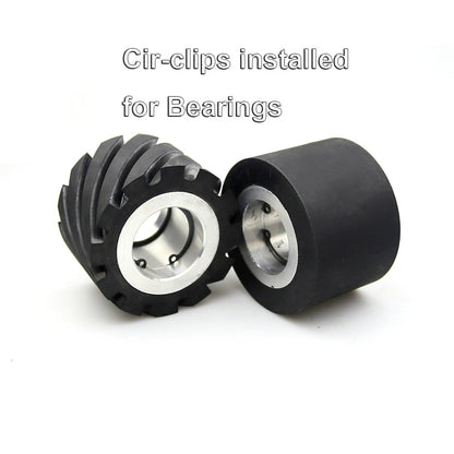 1 piece 75x50mm Rubber Contact Wheel Belt Grinder Backstand Idler Wheel