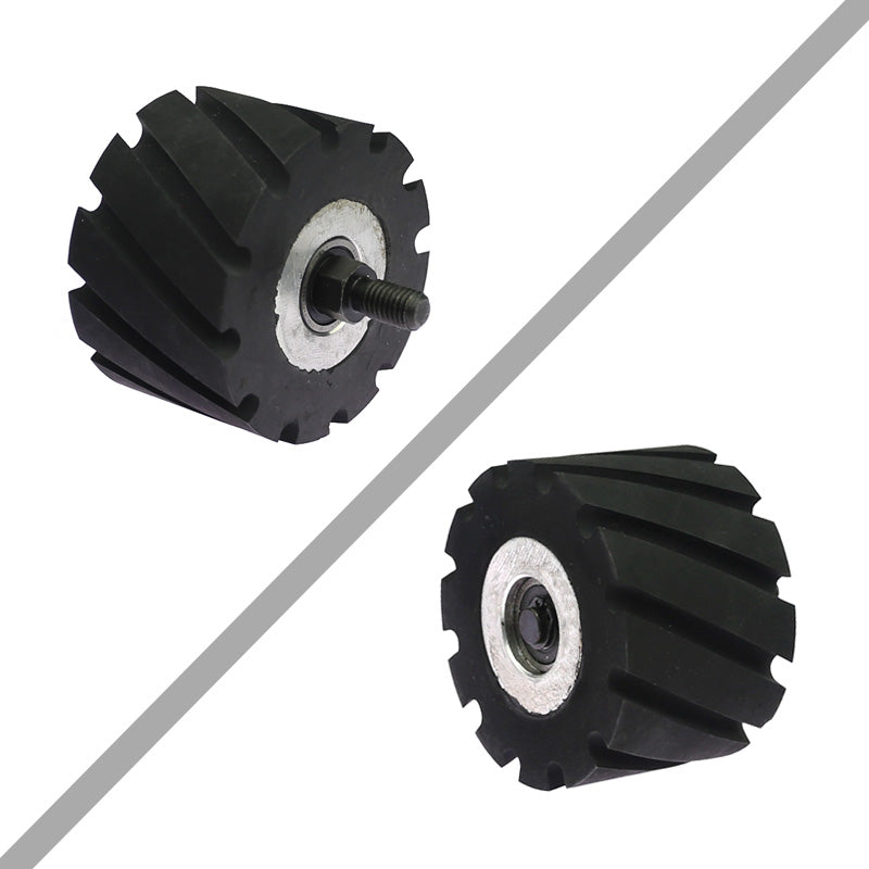 1 piece Dia. 35/50/80mm with M10* 12mm Shaft Mounted Rubber Contact Wheel Roller