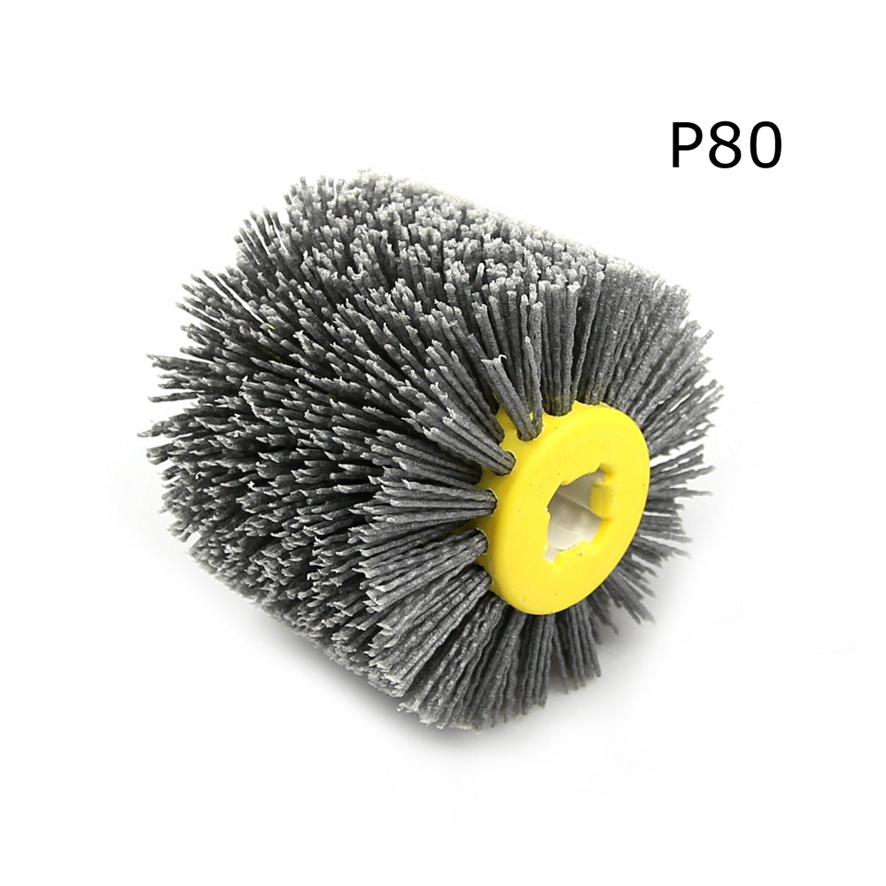 1 pc 120*100*19mm Nylon Abrasive Wire DuPont Drum Polishing Wheel Woodworking Electric Brush Angle Grinder Adapter