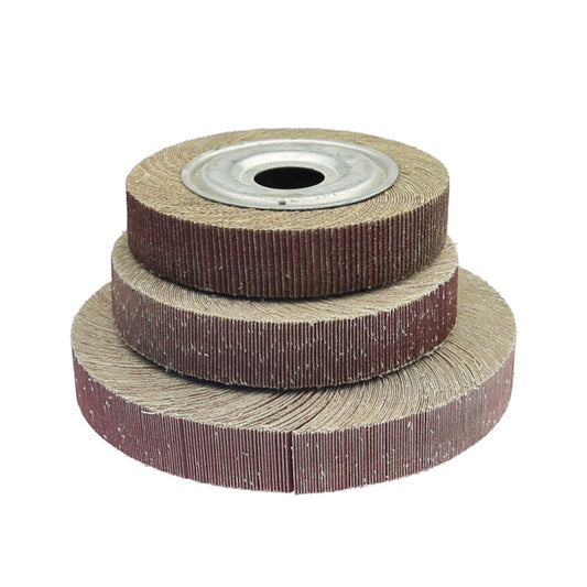 1 piece 6"/8" Flange Abrasive Flap Wheel Sanding Cloth Mop Wheel Metal Wood Polishing Grinding