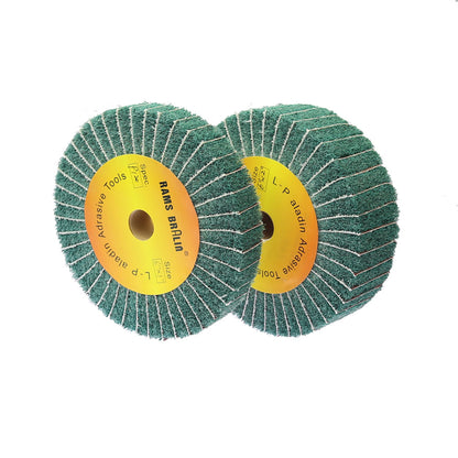 1 piece 100/125/150/200/250/300mm Scotch Brite Mop Polishing Wheel Combi Non-woven Flap Brush