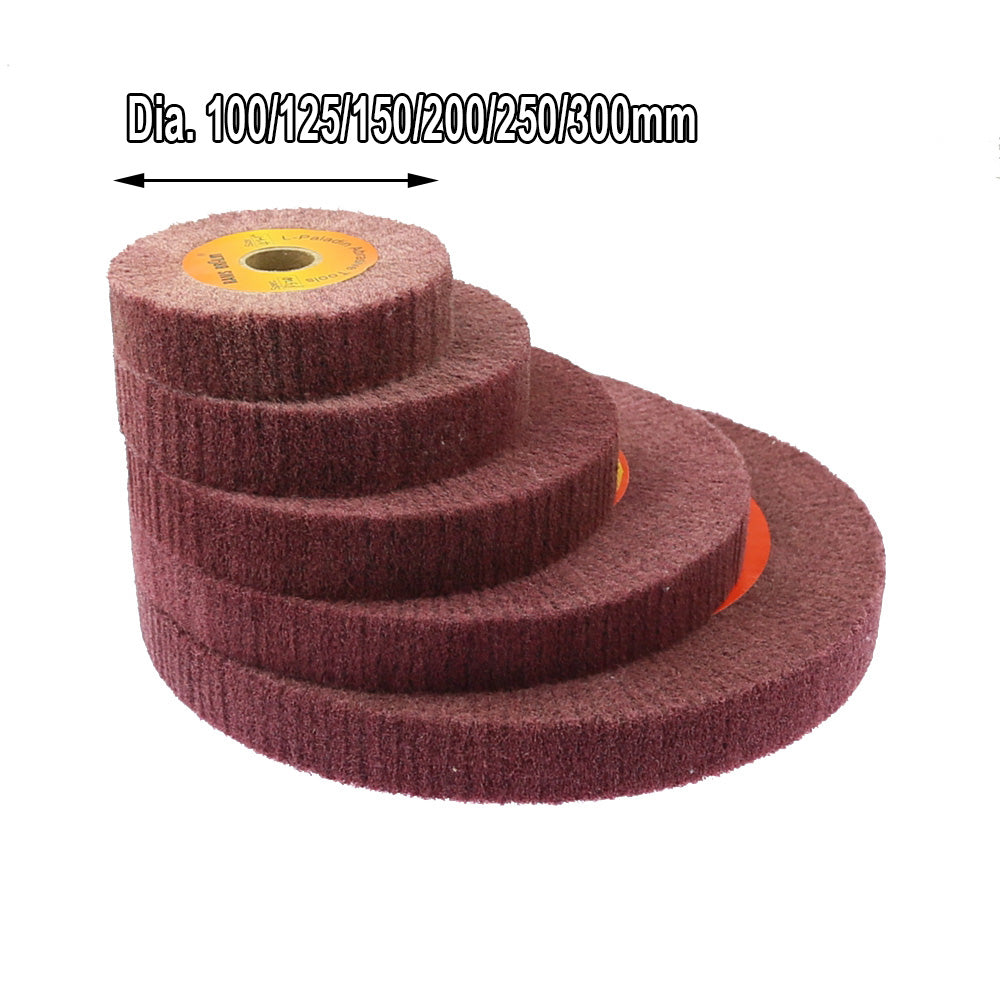 1 piece 100/125/150/200/250/300mm Scotch Brite Mop Polishing Wheel Combi Non-woven Flap Brush