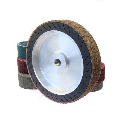 250*50mm Centrifugal Rubber Polishing Wheel 10" Expander Wheel for Sanding belts on Motor Grinder