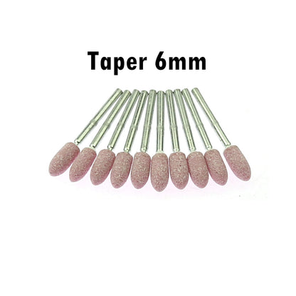 100 pcs/pack 1/8 inch shaft Mounted Ceramic Grinding Head Dremel Die Grinder Polishing Tools