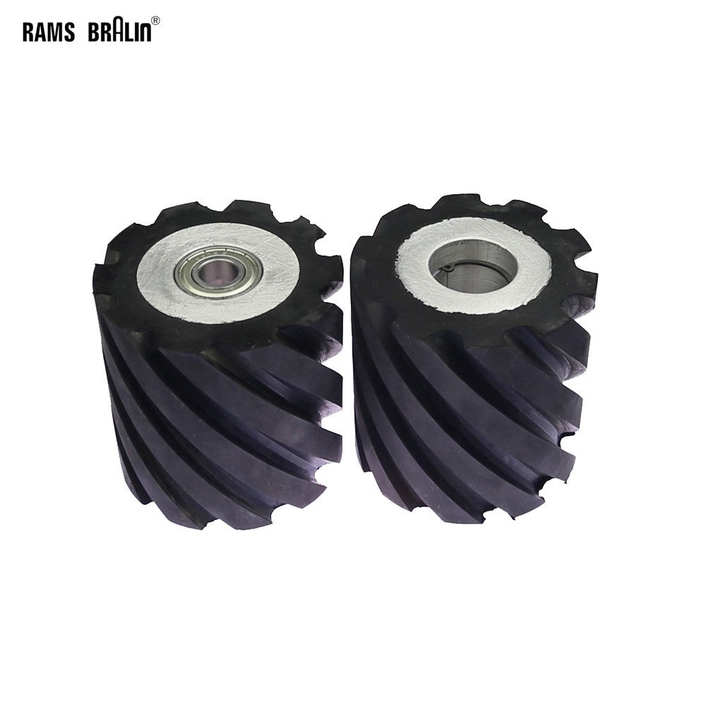 100*100mm Grooved Rubber Contact Wheel Belt Grinder Part