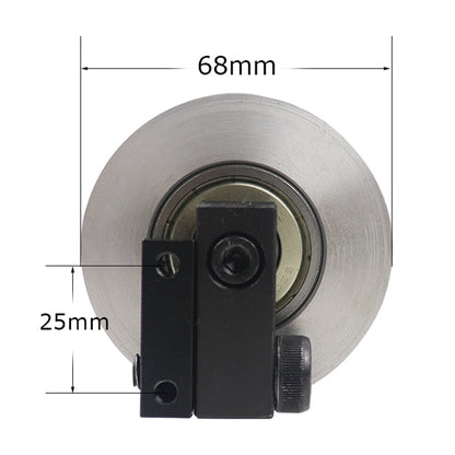 1 piece 68*50mm Belt Grinder Deviation Adjustment Fully Aluminum Active wheel