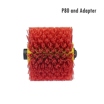 1 piece 120*100*19mm Red Abrasive Wire Drum Brushes Deburring Polishing Buffing Wheel for Furniture Wood