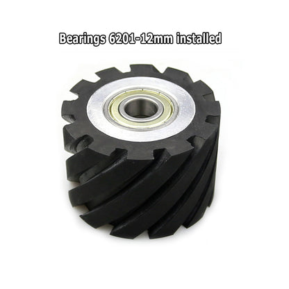 1 piece 75x50mm Rubber Contact Wheel Belt Grinder Backstand Idler Wheel