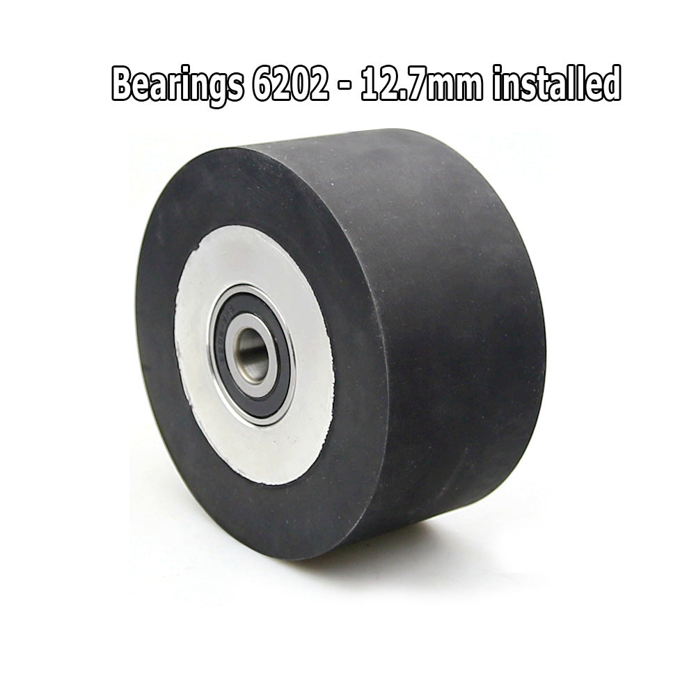 1 piece 4x2" Solid / Grooved Rubber Contact Wheel Belt Grinder Part