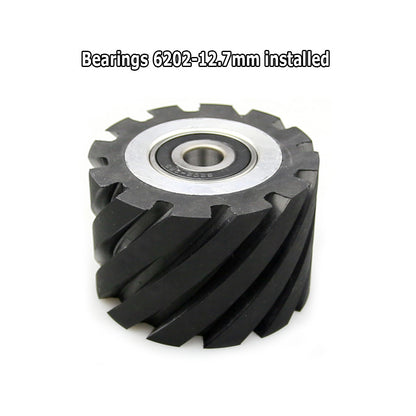 1 piece 75x50mm Rubber Contact Wheel Belt Grinder Backstand Idler Wheel