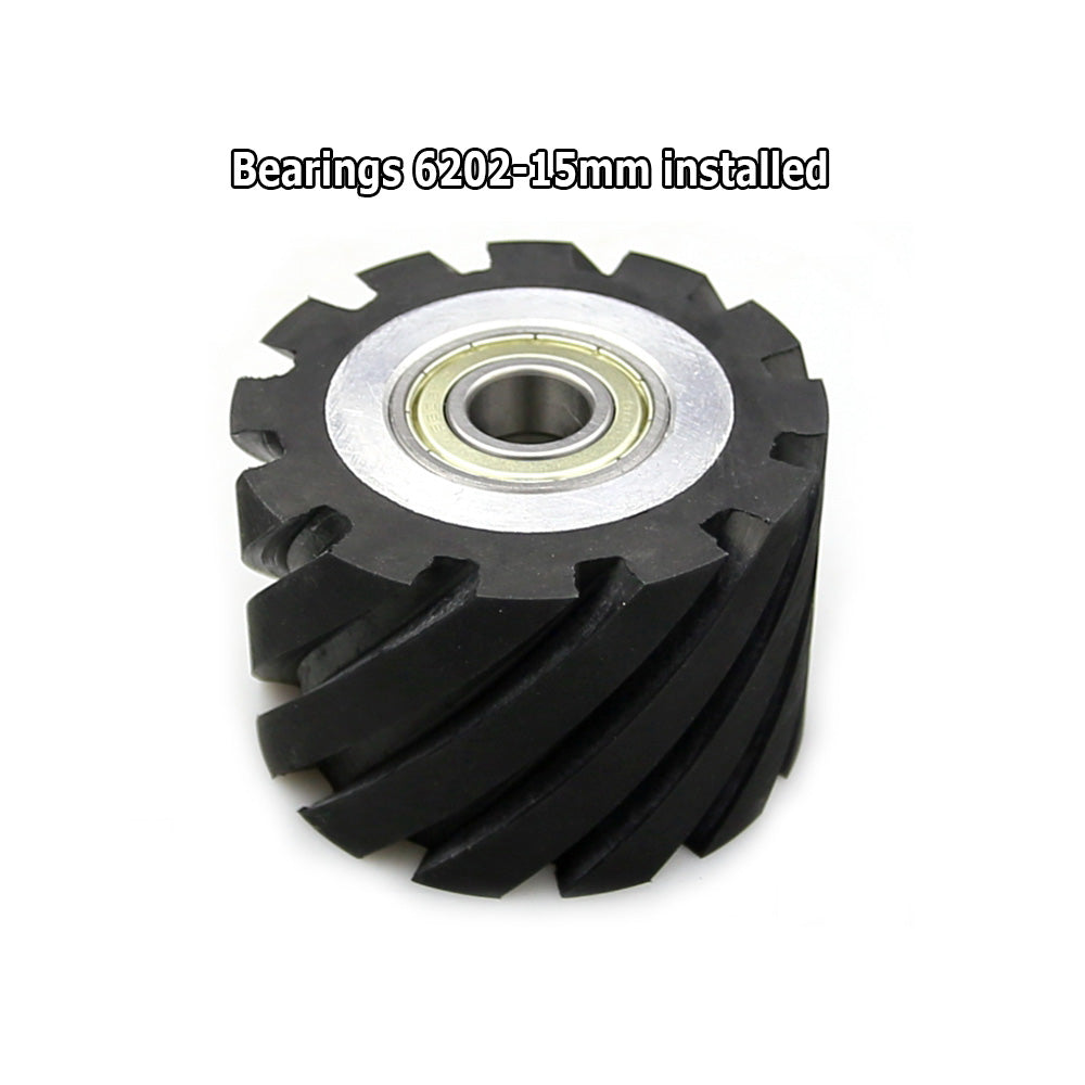 1 piece 75x50mm Rubber Contact Wheel Belt Grinder Backstand Idler Wheel