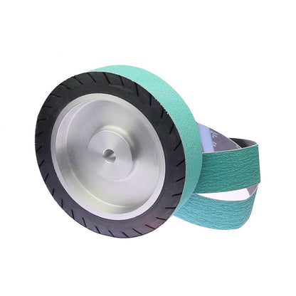 200*50mm Centrifugal Rubber Wheel 8" Expander Wheel for Sanding Belt on Grinder